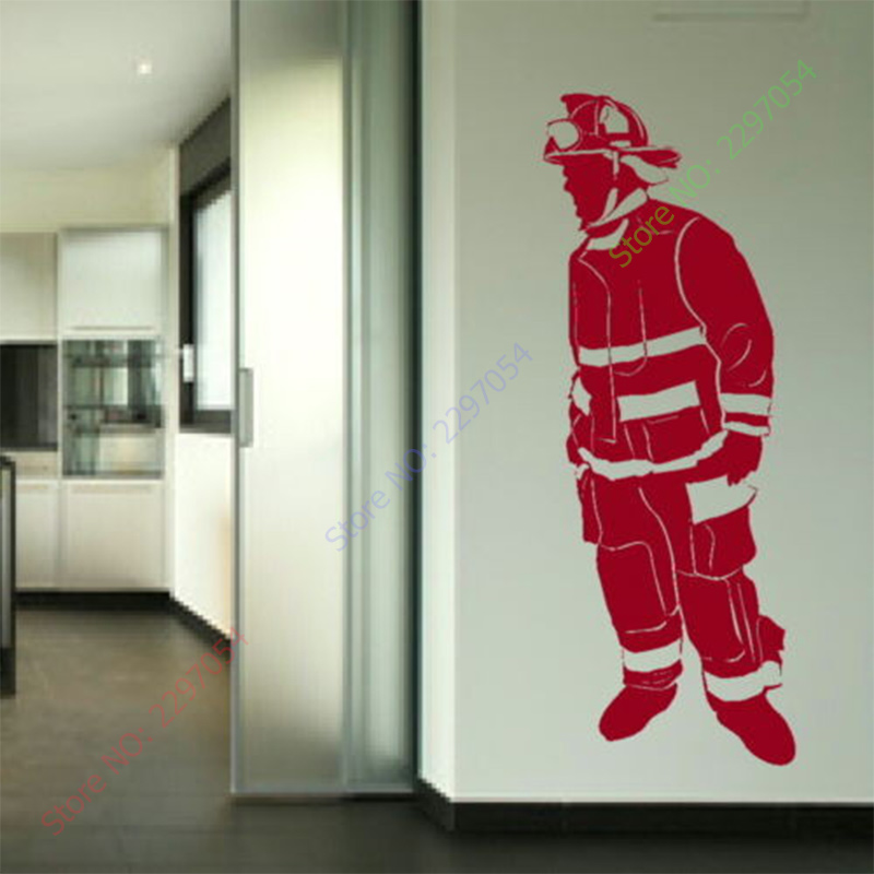 Home Decor Vinyl Flooring - Nuovo pompiere rimovibile vinile decalcomania arte