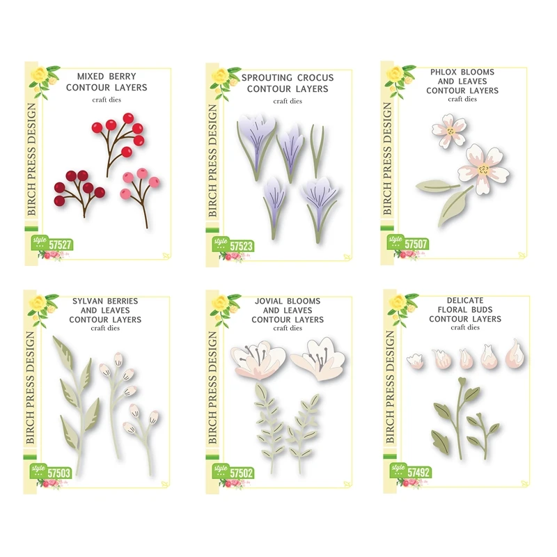 Pressed Flower Frame - Frutti di bosco misti che germogliano