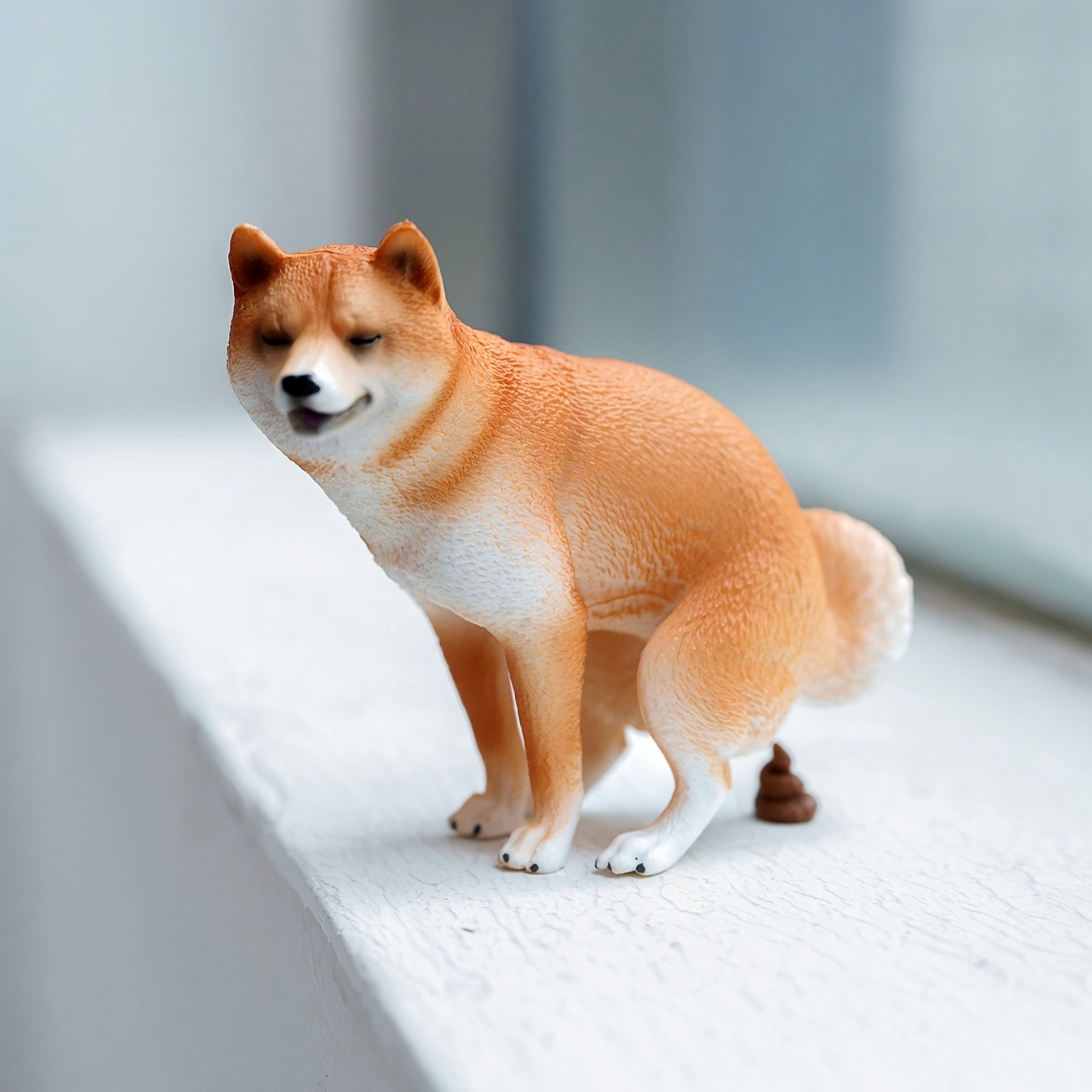 Home Decor Kit - 1/6 Bilancia Divertente Shiba Inu Figurine