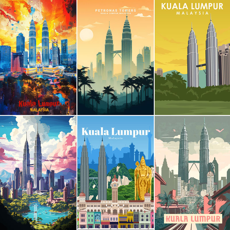 Home Decor Malaysia - Poster del luogo turistico di Kuala