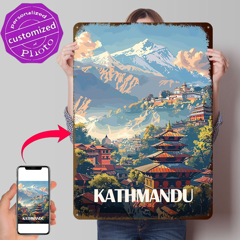 Home Decor Kathmandu - Poster del Paesaggio Urbano di Kathmandu,