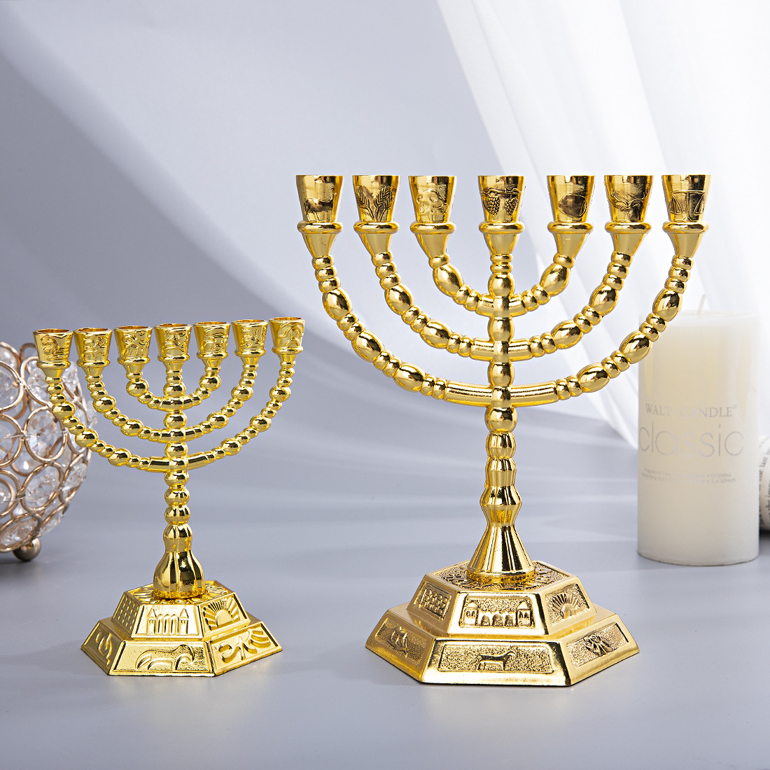 Home Decor You - Menorah a 7 Bracci, Decorazione per
