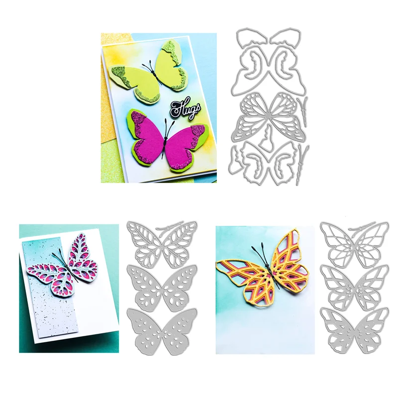 Pressed Flower Frame - Fustelle a farfalla in metallo di