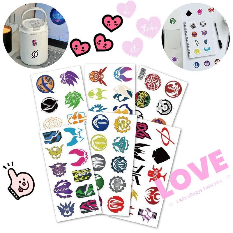 Home Decor Tv - 60 fogli di adesivi con logo