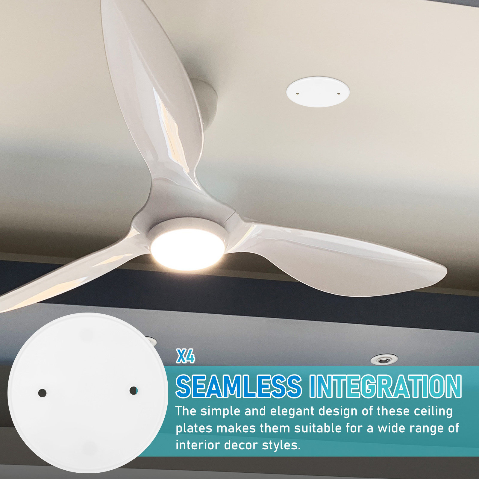 4 Pezzi di Coperture Rotonde p - Home Decor Outlet recensione e prezzo