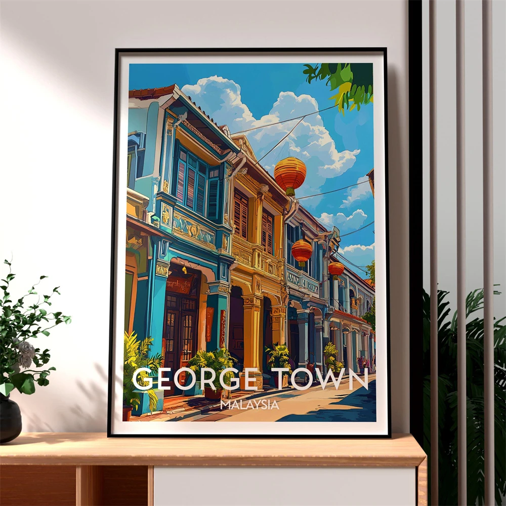 Poster di viaggio di Penang, M - Home Decor Malaysia recensione e prezzo