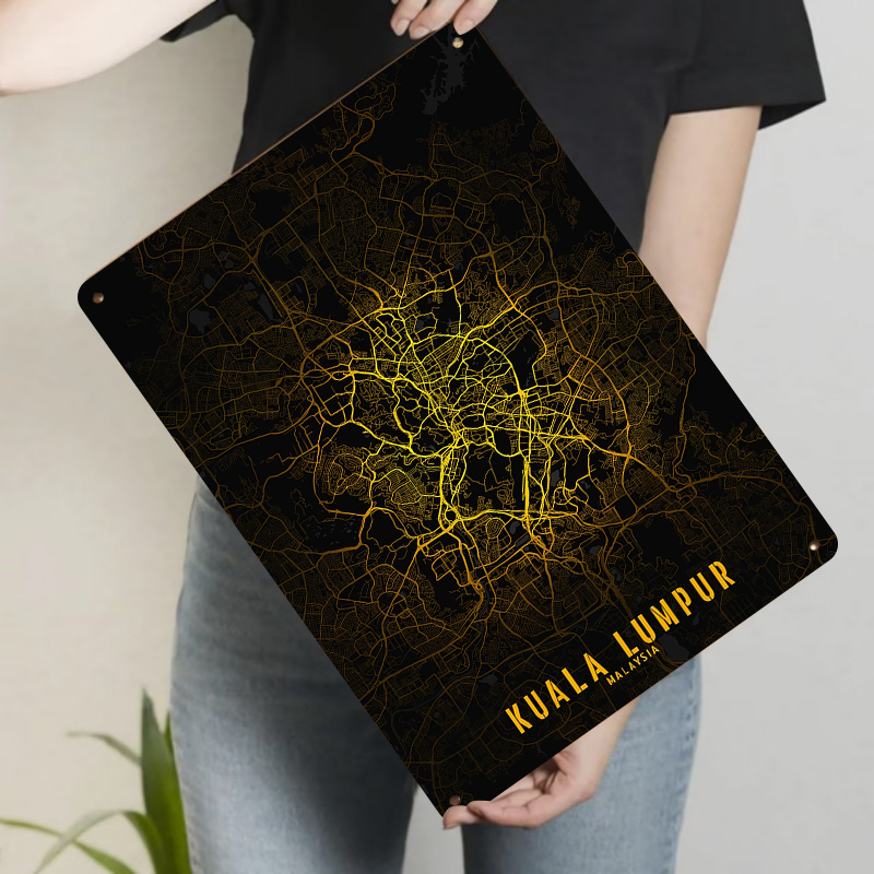 Kuala Lumpur Mappa della città - Home Decor Malaysia recensione e prezzo