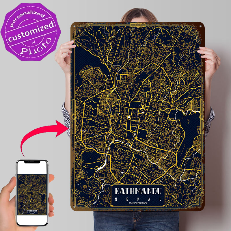 Poster con Mappa di Kathmandu  - Home Decor Kathmandu recensione e prezzo