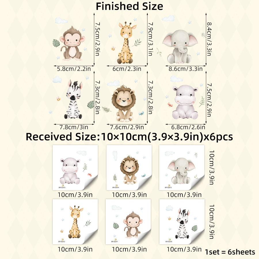 Adesivi Murali a Tema Animali  - Home Decor Vinyl Flooring recensione e prezzo