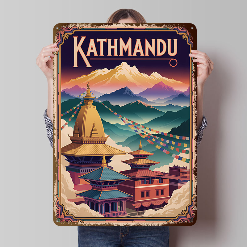 Poster artistico da viaggio a  - Home Decor Kathmandu recensione e prezzo