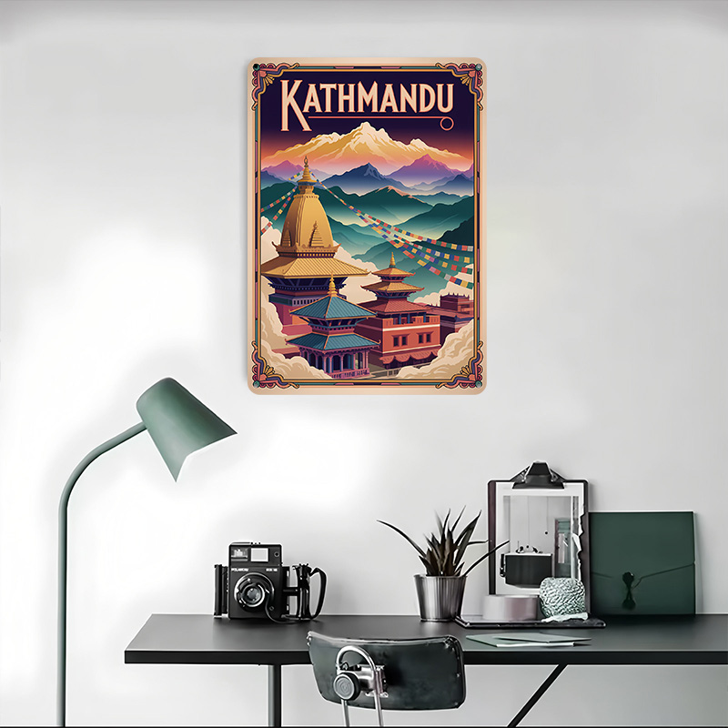 Poster artistico da viaggio a  - Home Decor Kathmandu recensione e prezzo